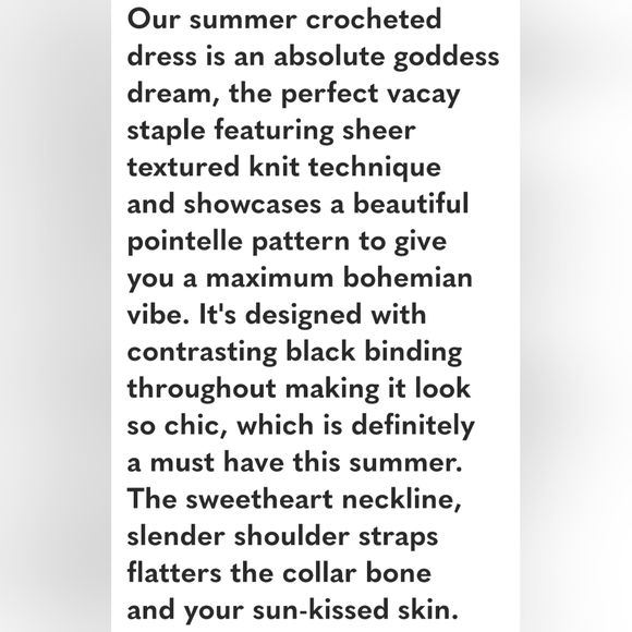 Olive+Oak • CONTRASTING BINDING SWEETHEART POINTELLE CROCHET KNIT MAXI DRESS - Picture 10 of 13